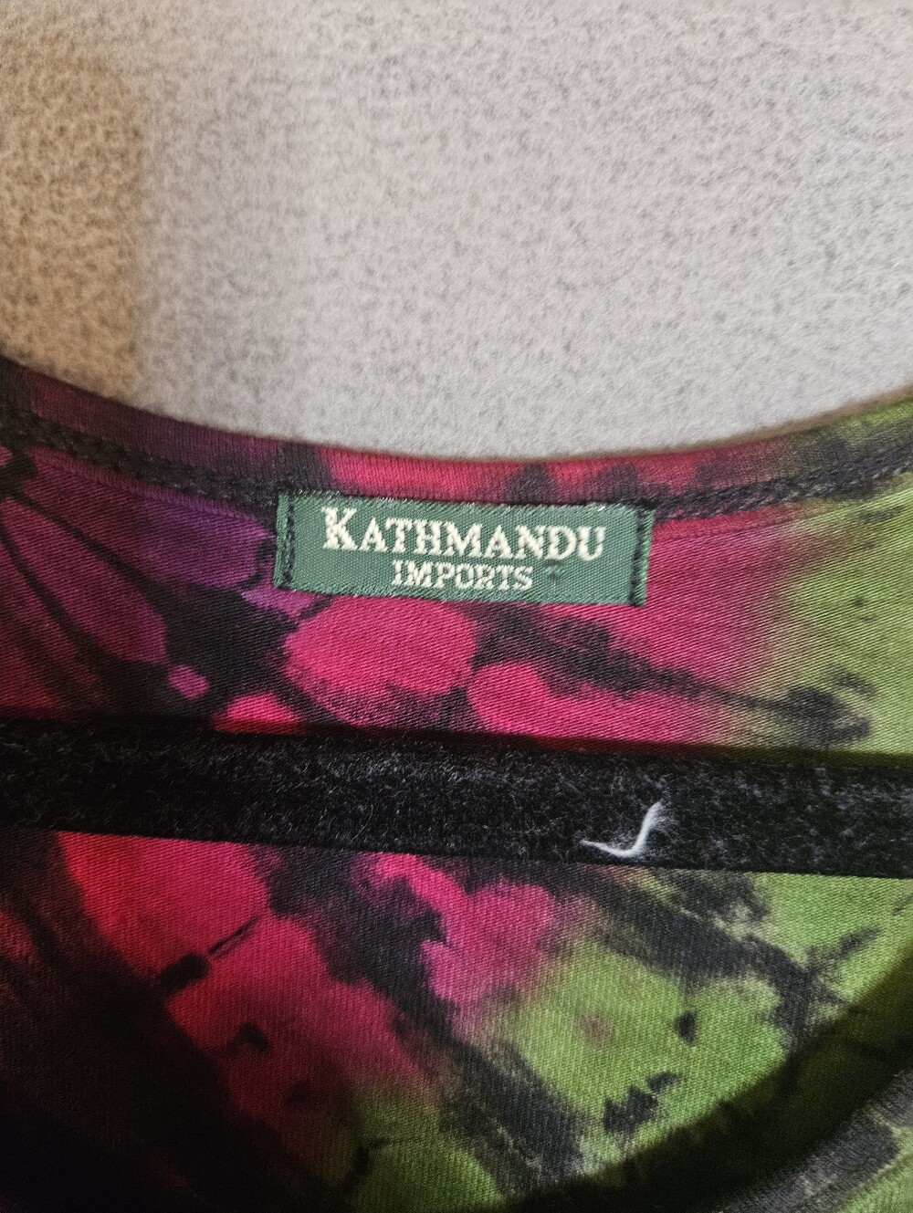 Vintage Kathmandu Imports Womens Medium Tunic Multicolor Tye Dye Boho Sleeveless - Picture 3 of 6